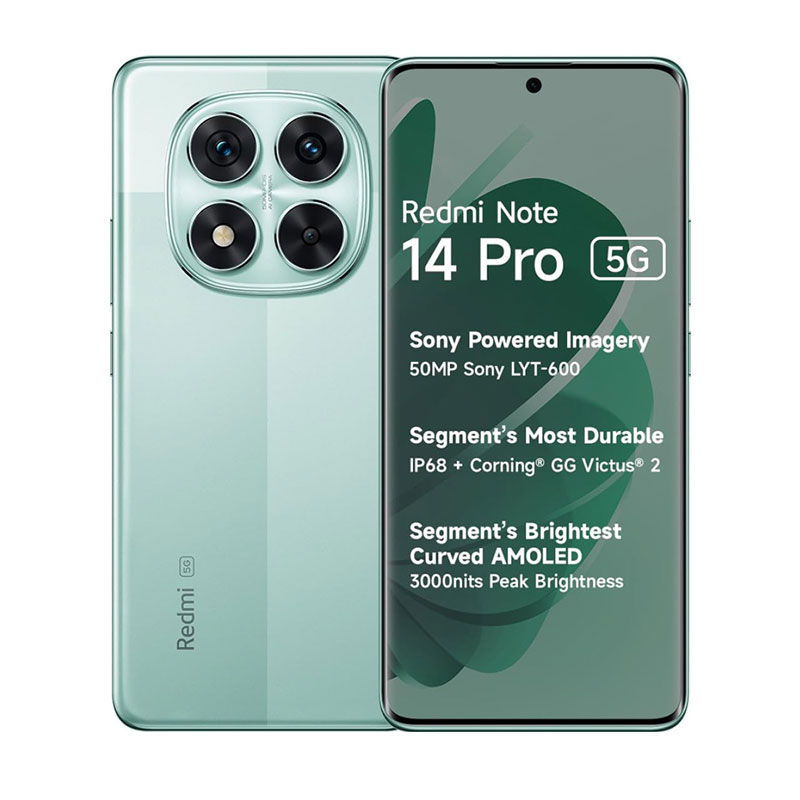 Picture of Redmi Note 14 Pro 5G (8GB RAM, 128GB, Ivy Green)